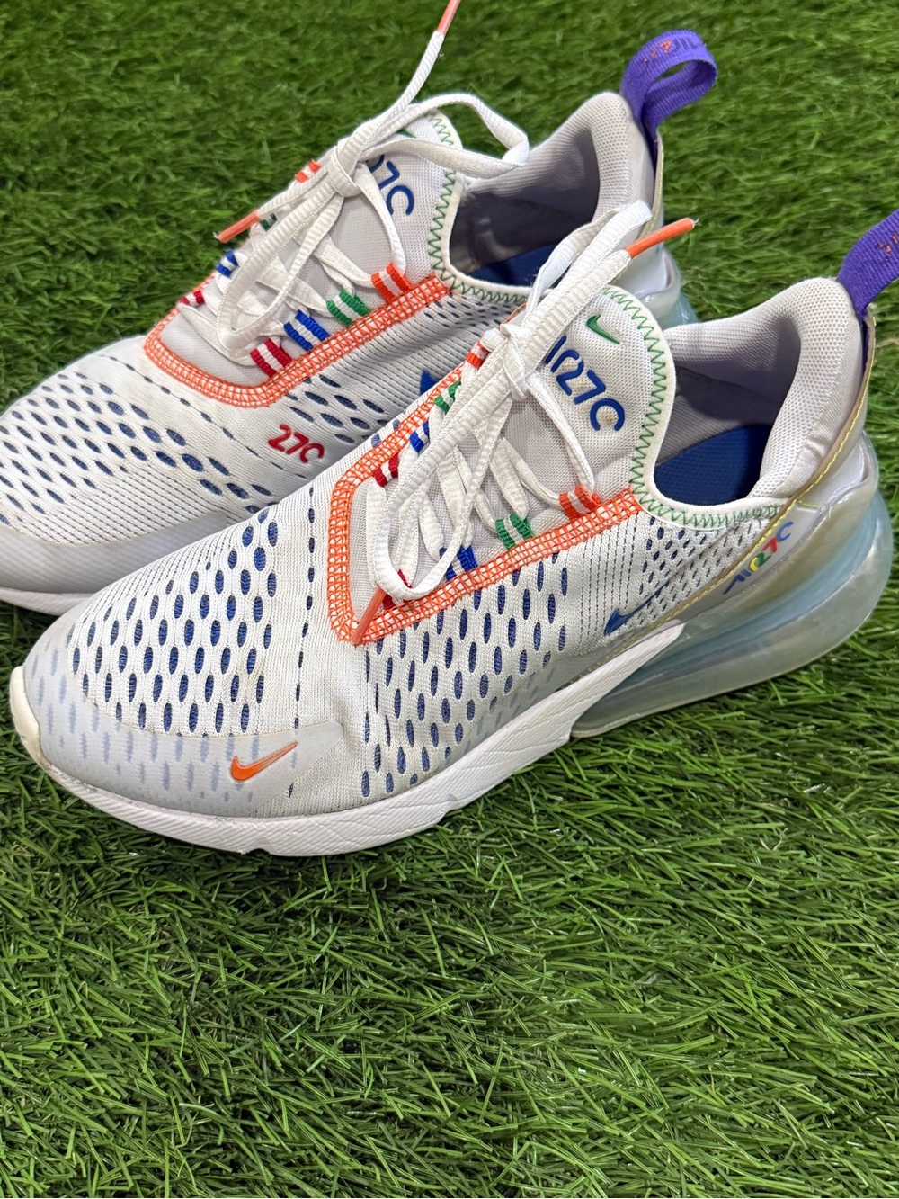 Nike Air Max 270 Athletic Shoes - Olympic Rings